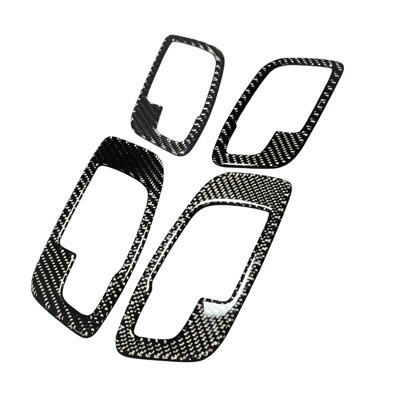2015+ Charger Carbon Fiber Interior Door Handle Overlays