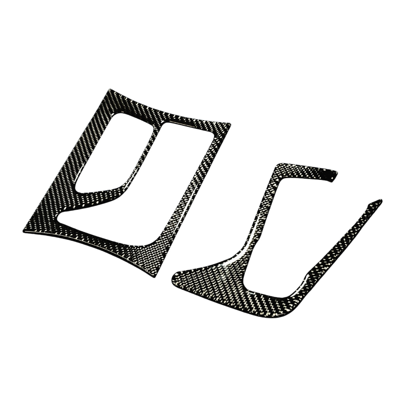 2015+ Charger Carbon Fiber Front & Rear Center Console Overlay