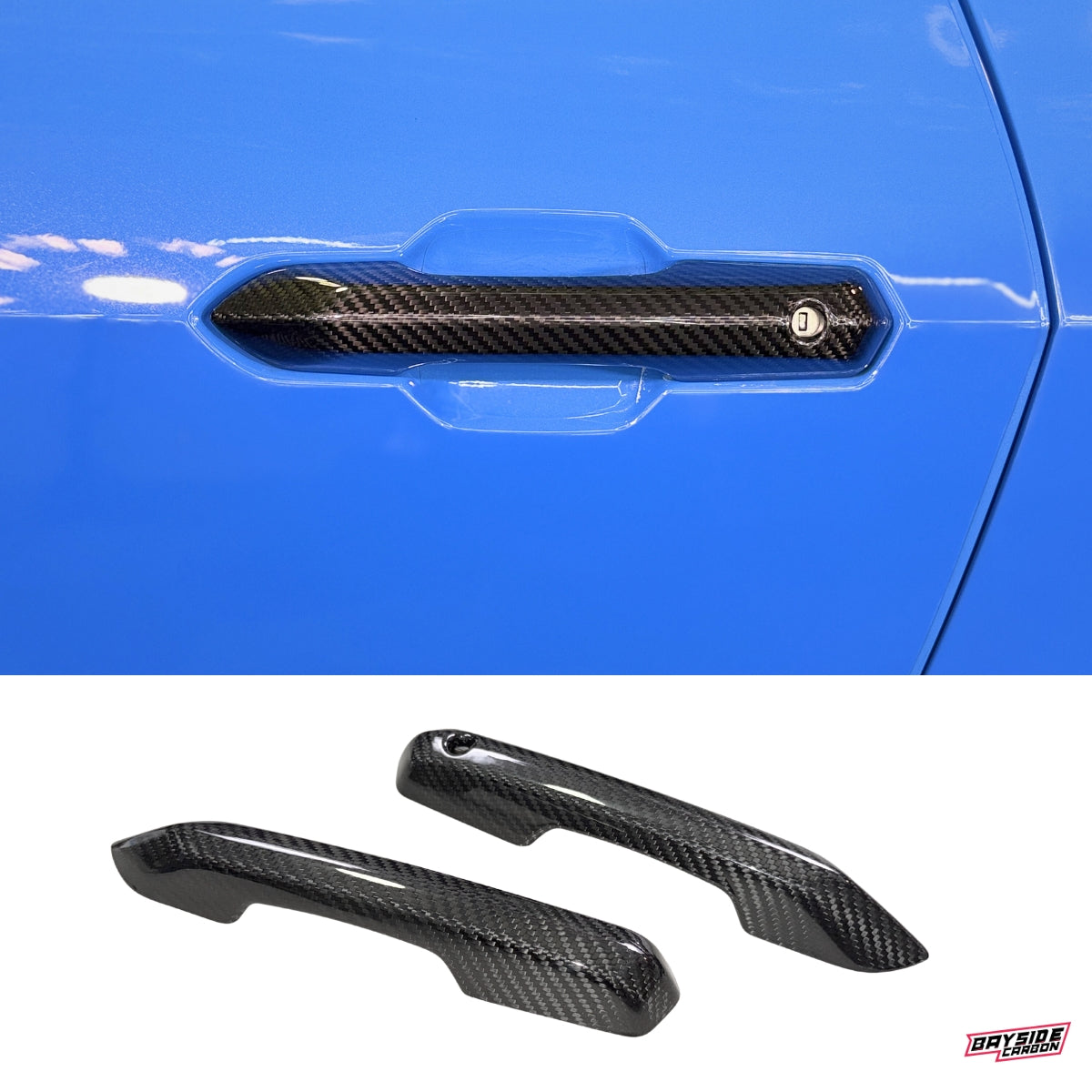 2024+ Mustang Carbon Fiber Door Handle Overlays