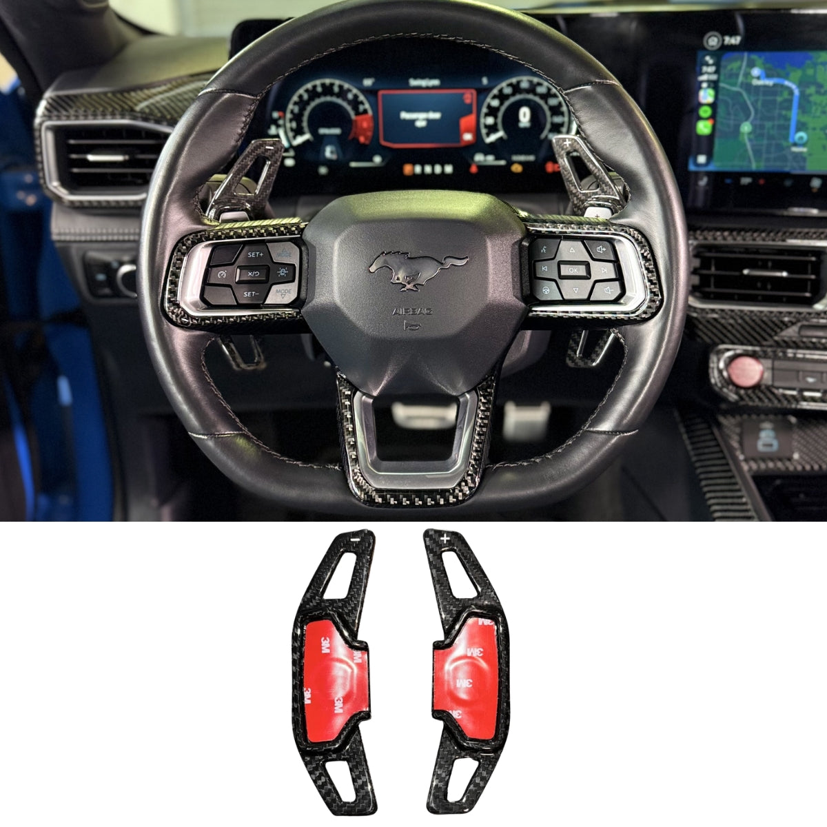 2024+ Mustang Carbon FIber Paddle Shifters