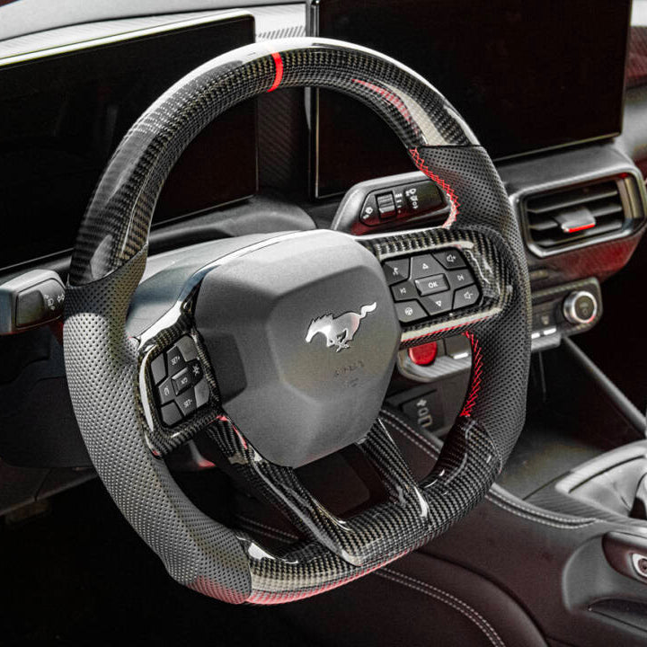 2024+ Mustang Carbon Fiber Steering Wheel