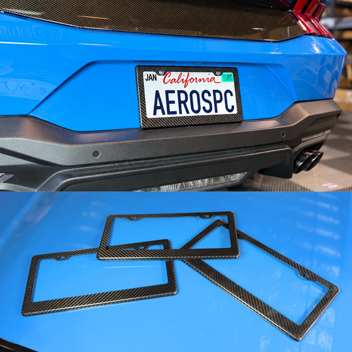 Carbon Fiber License Plate Frame