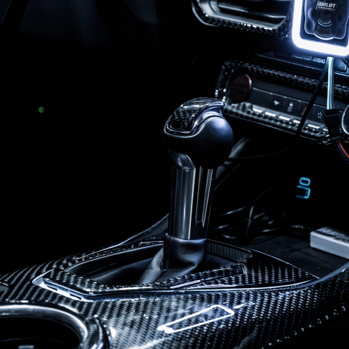 2024+ Mustang Carbon FIber Shift Knob Overlay