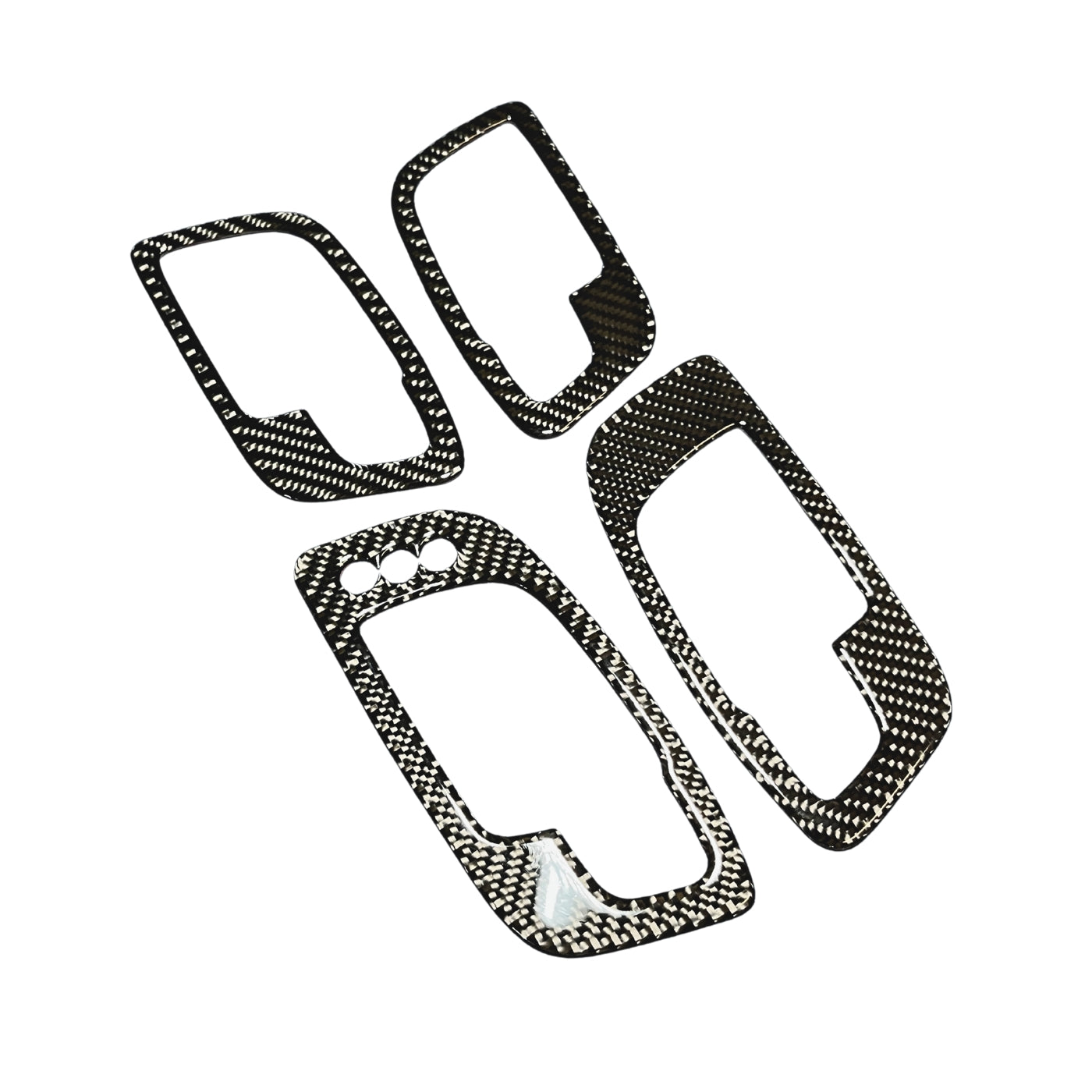2015+ Charger Carbon Fiber Interior Door Handle Overlays