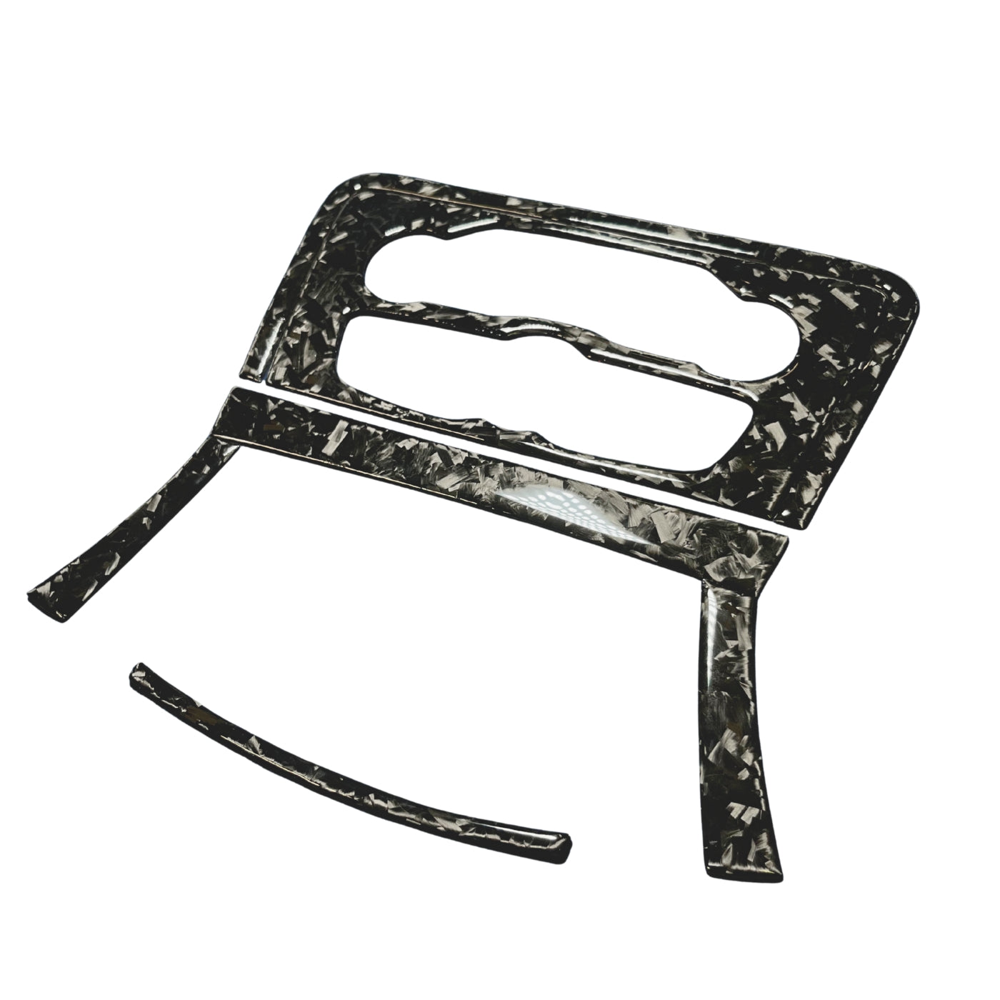 2015+ Charger Carbon Fiber Multimedia Radio Button Overlay