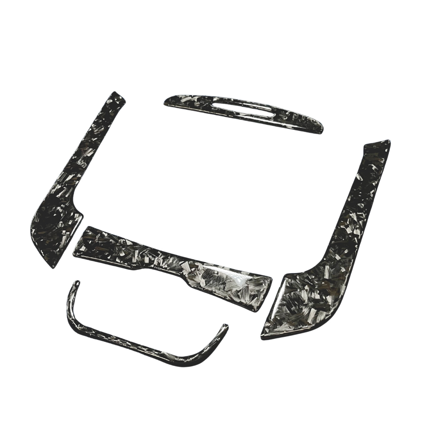 2015+ Charger Carbon Fiber Front & Rear Center Console Overlay