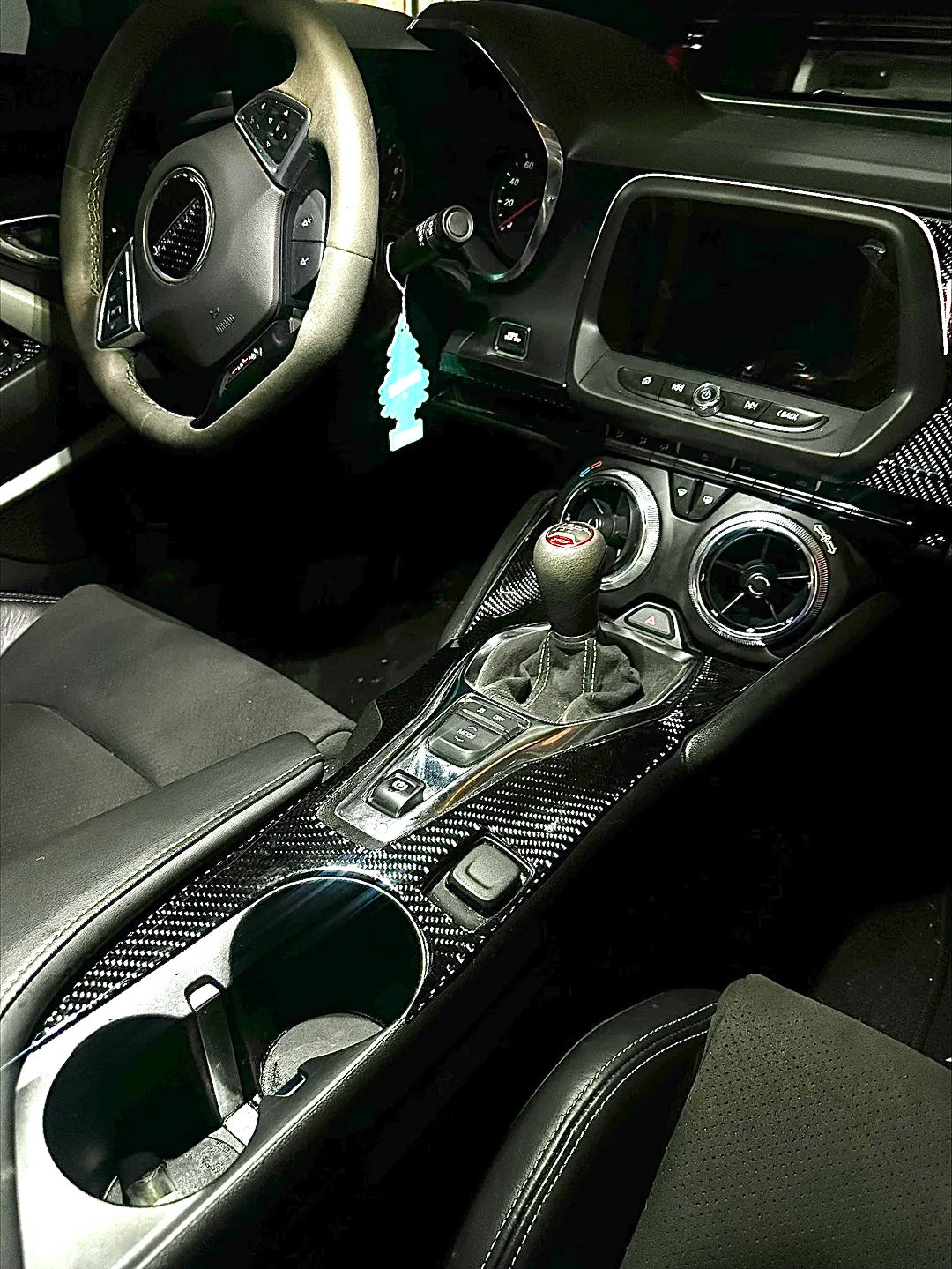 2016+ Camaro Carbon Fiber Center Console Overlay