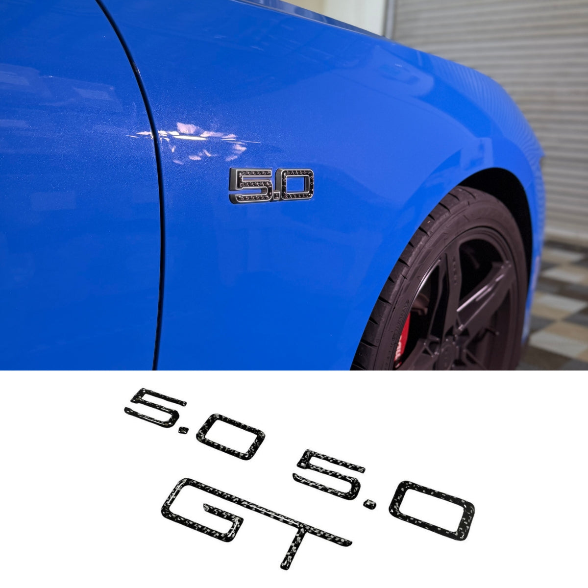 2024+ Ford Mustang Carbon Fiber Exterior Badge Trim